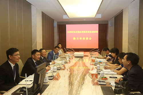 座谈会现场.JPG 全国政协委员调研团蒋秋霞一行考察隆力奇