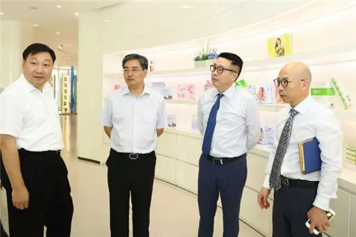 江苏省苏州市委副书记朱民一行莅临绿叶科技集团调研指导
