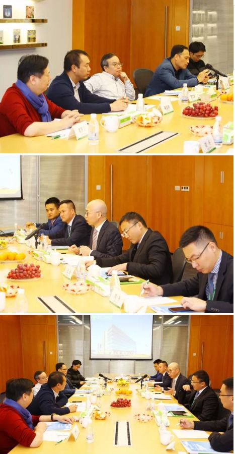 浙江省台州市人民政府副秘书长屈文斌携招商工作组莅临绿叶视察指