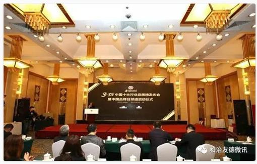 “3.15中国十大行业品牌榜发布会”举行 和治友德斩获两项大奖