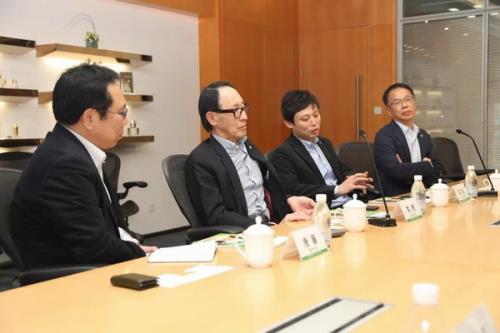 日本阿斯制药株式会社常务董事一行来访绿叶